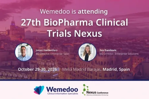 Wemedoo at the 27th BioPharma Clinical Trials Nexus